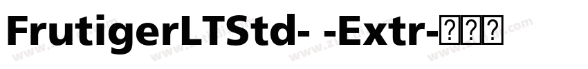 FrutigerLTStd- -Extr字体转换